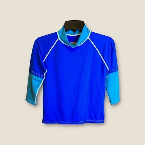 5 for $25🔥Boys Size 12 Sunskinz Blue Rashguard Shirt - Picture 1 of 6